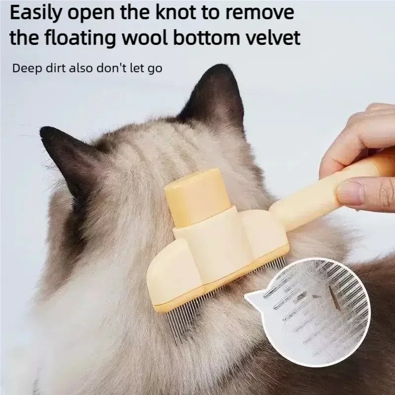 Brosse Auto-Nettoyante pour Chien et Chat – Démêlage & Massage en 1 Clic