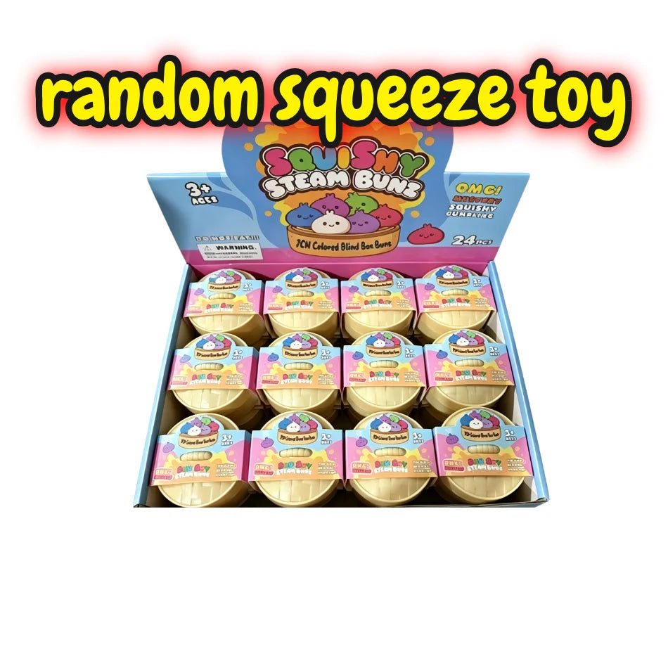 Boîte Surprise Dumpling Squishy Anti-Stress – Jouet Squeeze Rebondissant