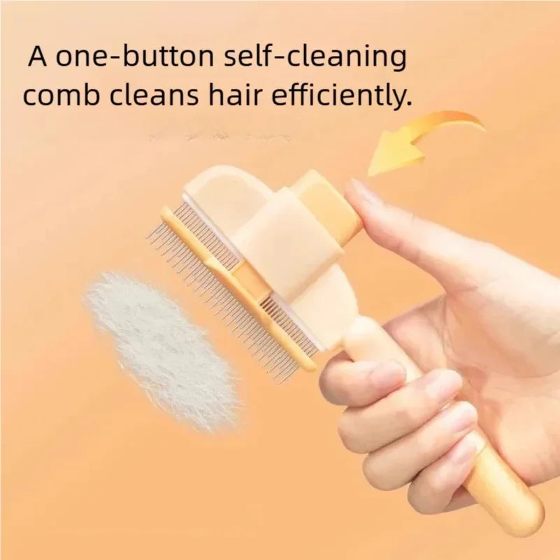 Brosse Auto-Nettoyante pour Chien et Chat – Démêlage & Massage en 1 Clic