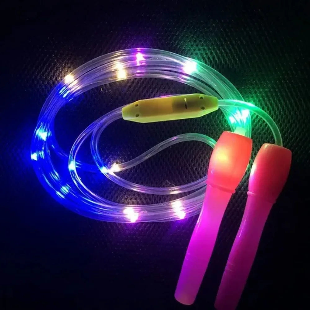 Corde à Sauter LED – Lumières RGB Clignotantes pour Fitness & Cardio