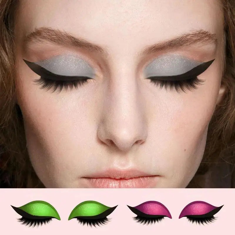 Faux Cils & Ombres à Paupières Adhésifs Réutilisables – Maquillage Facile en 1 Étape