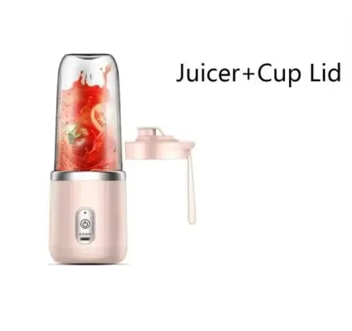 Blender Portable Électrique 400ml – 6 Lames, Smoothies & Jus Frais
