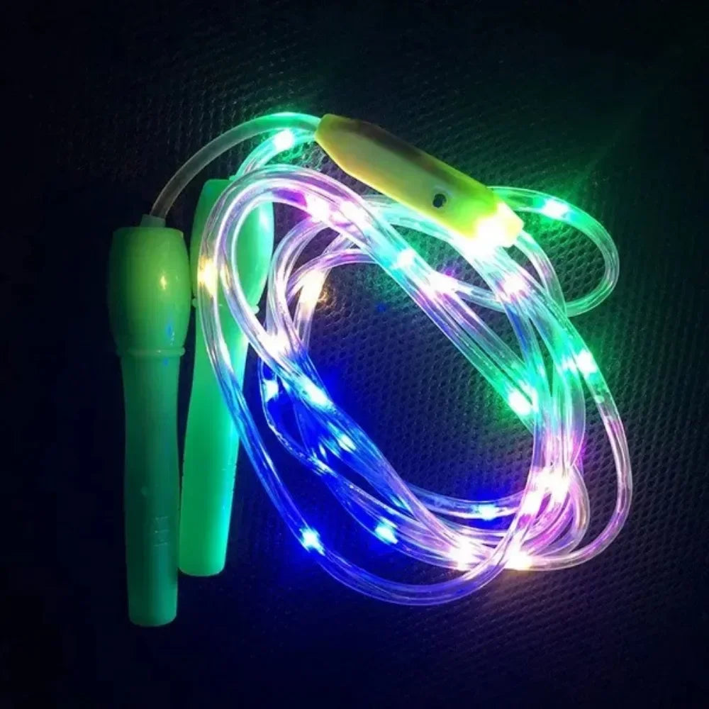 Corde à Sauter LED – Lumières RGB Clignotantes pour Fitness & Cardio