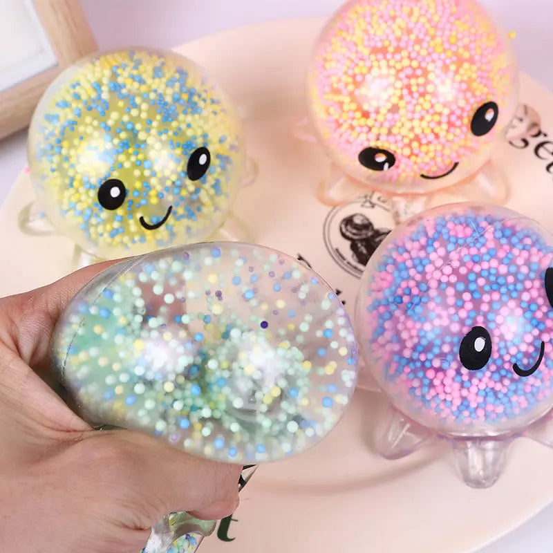 Balle Anti-Stress Kawaii Animal Squishy – Jouet Squeeze Rebond Lent pour Enfants et Adultes