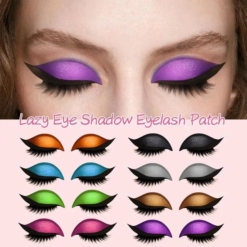 Faux Cils & Ombres à Paupières Adhésifs Réutilisables – Maquillage Facile en 1 Étape