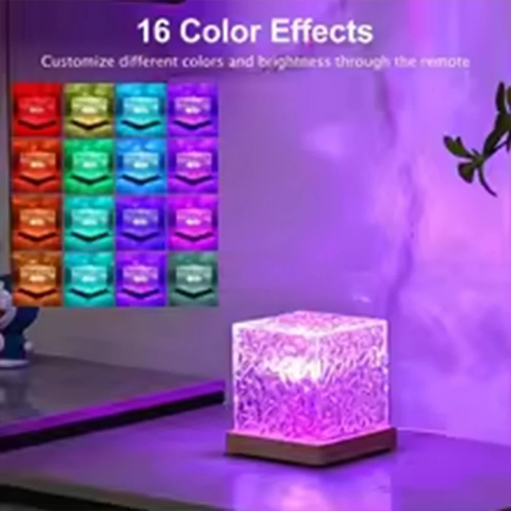 Lampe Projecteur Vagues Océan RGB 16 Couleurs avec Télécommande