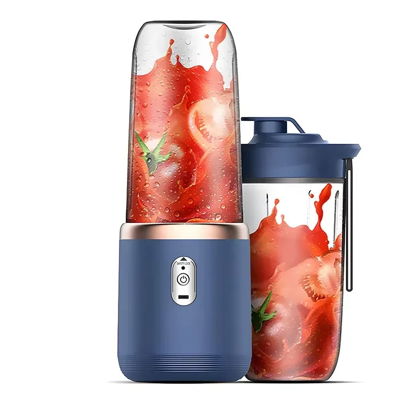 Blender Portable Électrique 400ml – 6 Lames, Smoothies & Jus Frais