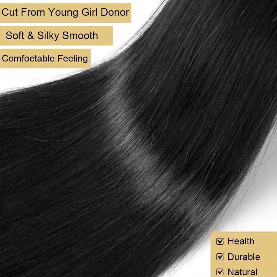 16A Straight Bundles Human Hair Brazilian 30 40 Inch Raw Virgin Unprocessed 3 4 5 Bundles Extensions Bone Straight Bundles Deals