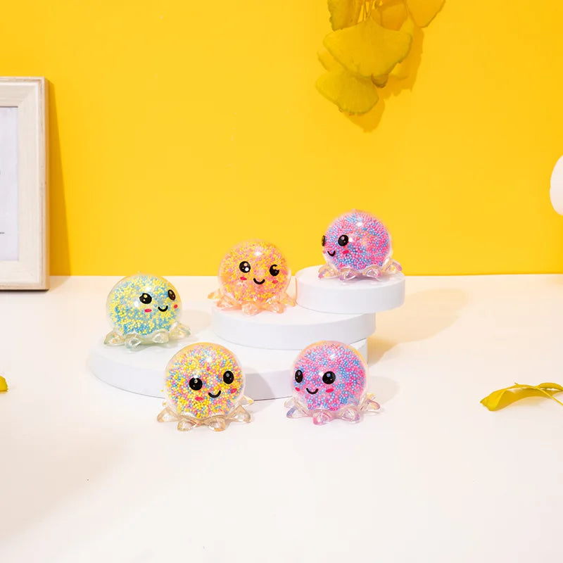 Balle Anti-Stress Kawaii Animal Squishy – Jouet Squeeze Rebond Lent pour Enfants et Adultes