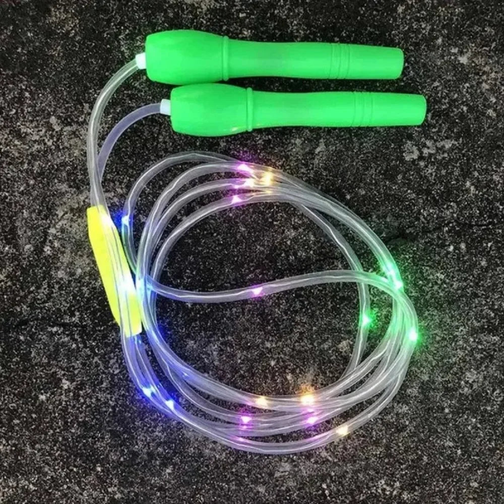 Corde à Sauter LED – Lumières RGB Clignotantes pour Fitness & Cardio