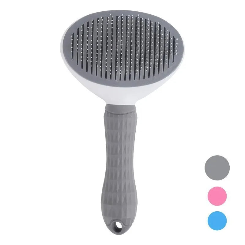 Brosse Autonettoyante pour Chien & Chat – Dêmêlage Facile en 1 Clic (Poils Courts & Longs)