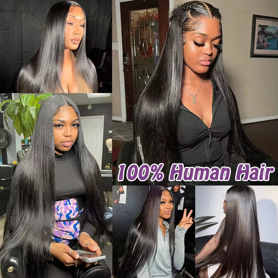 16A Straight Bundles Human Hair Brazilian 30 40 Inch Raw Virgin Unprocessed 3 4 5 Bundles Extensions Bone Straight Bundles Deals