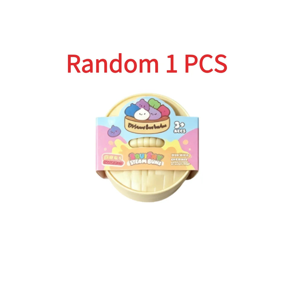 Boîte Surprise Dumpling Squishy Anti-Stress – Jouet Squeeze Rebondissant