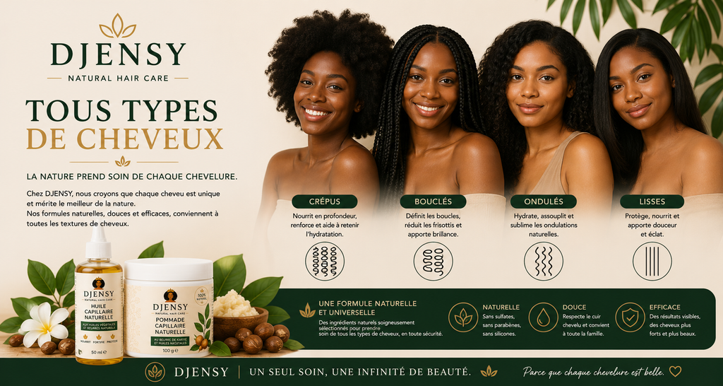 Guide d'utilisation Huile Capillaire DJENSY Hair Miracle 50ml