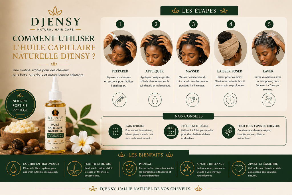 Pack Duo DJENSY – Huile & Pommade Capillaire Naturelle